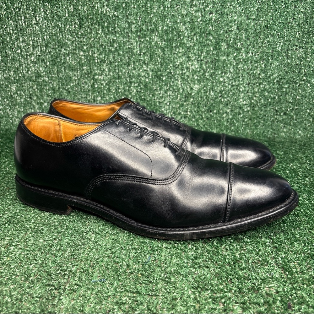 Allen Edmonds Shoes Men’s Size 11.5 B Black Park Avenue Leather USA Cap Toe